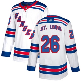 Women's Martin St. Louis New York Rangers Adidas Away Jersey - Authentic White