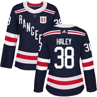 Women's Micheal Haley New York Rangers Adidas 2018 Winter Classic Home Jersey - Authentic Navy Blue