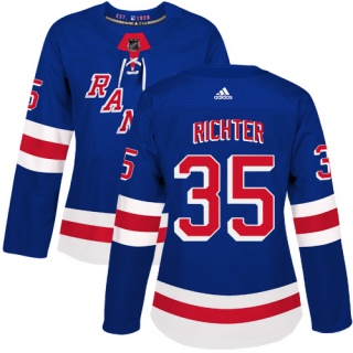Women's Mike Richter New York Rangers Adidas Home Jersey - Authentic Royal Blue