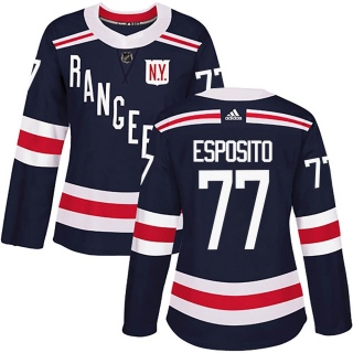 Women's Phil Esposito New York Rangers Adidas 2018 Winter Classic Home Jersey - Authentic Navy Blue