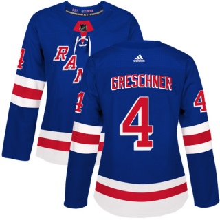 Women's Ron Greschner New York Rangers Adidas Home Jersey - Authentic Royal Blue