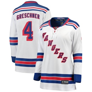 Women's Ron Greschner New York Rangers Fanatics Branded Away Jersey - Breakaway White