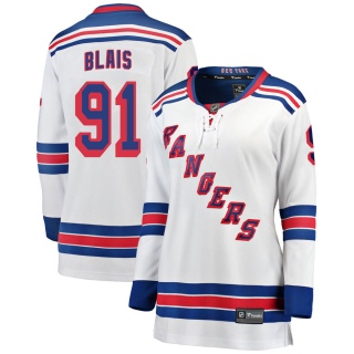 Women's Sammy Blais New York Rangers Fanatics Branded Away Jersey - Breakaway White