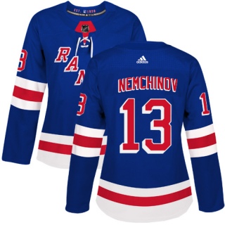 Women's Sergei Nemchinov New York Rangers Adidas Home Jersey - Authentic Royal Blue
