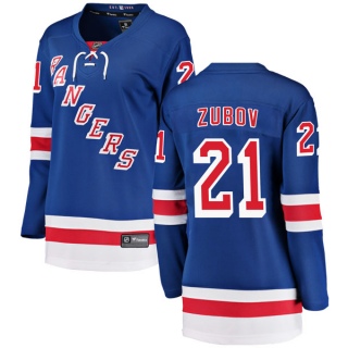 Women's Sergei Zubov New York Rangers Fanatics Branded Home Jersey - Breakaway Blue