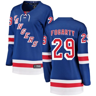 Women's Steven Fogarty New York Rangers Fanatics Branded Home Jersey - Breakaway Blue
