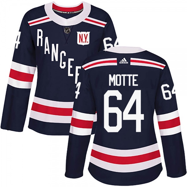 Women's Tyler Motte New York Rangers Adidas 2018 Winter Classic Home Jersey - Authentic Navy Blue