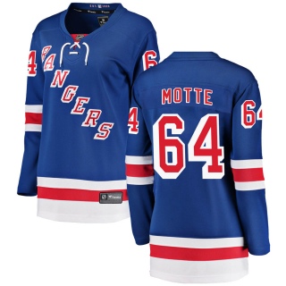 Women's Tyler Motte New York Rangers Fanatics Branded Home Jersey - Breakaway Blue