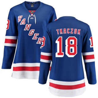 Women's Walt Tkaczuk New York Rangers Fanatics Branded Home Jersey - Breakaway Blue