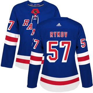 Women's Yegor Rykov New York Rangers Adidas Home Jersey - Authentic Royal Blue