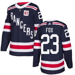 Youth Adam Fox New York Rangers Adidas 2018 Winter Classic Home Jersey - Authentic Navy Blue