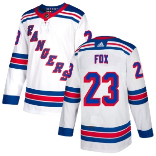 Youth Adam Fox New York Rangers Adidas Jersey - Authentic White
