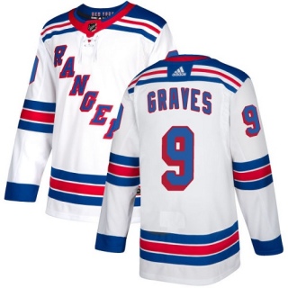 Youth Adam Graves New York Rangers Adidas Away Jersey - Authentic White