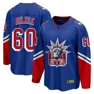Youth Alex Belzile New York Rangers Fanatics Branded Special Edition 2.0 Jersey - Breakaway Royal
