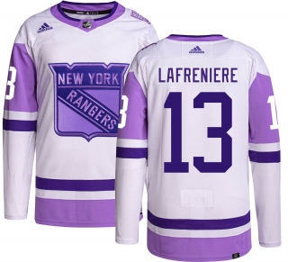 Youth Alexis Lafreniere New York Rangers Adidas Hockey Fights Cancer Jersey - Authentic