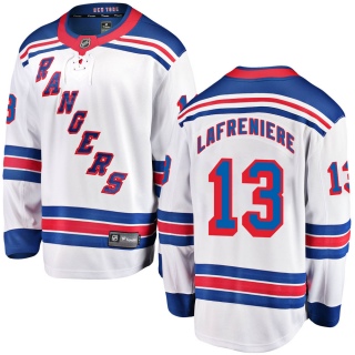 Youth Alexis Lafreniere New York Rangers Fanatics Branded Away Jersey - Breakaway White