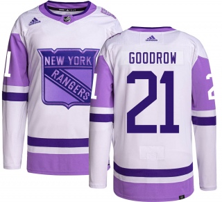 Youth Barclay Goodrow New York Rangers Adidas Hockey Fights Cancer Jersey - Authentic