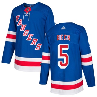 Youth Barry Beck New York Rangers Adidas Home Jersey - Authentic Royal Blue
