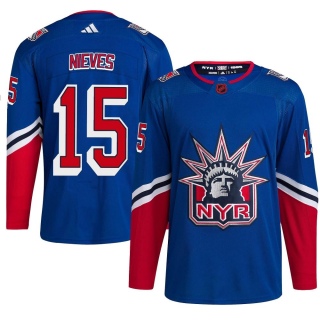 Youth Boo Nieves New York Rangers Adidas Reverse Retro 2.0 Jersey - Authentic Royal