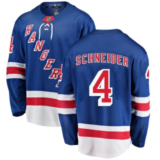 Youth Braden Schneider New York Rangers Fanatics Branded Home Jersey - Breakaway Blue
