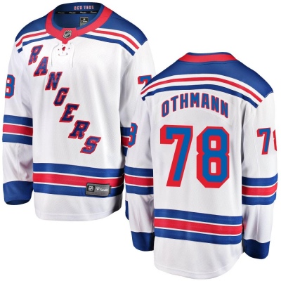 Youth Brennan Othmann New York Rangers Fanatics Branded Away Jersey - Breakaway White