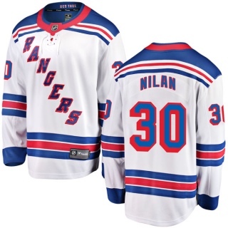 Youth Chris Nilan New York Rangers Fanatics Branded Away Jersey - Breakaway White