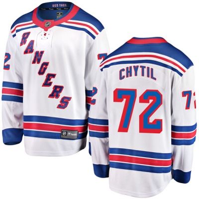 Youth Filip Chytil New York Rangers Fanatics Branded Away Jersey - Breakaway White