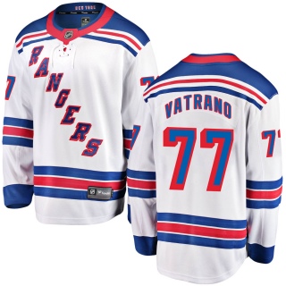 Youth Frank Vatrano New York Rangers Fanatics Branded Away Jersey - Breakaway White