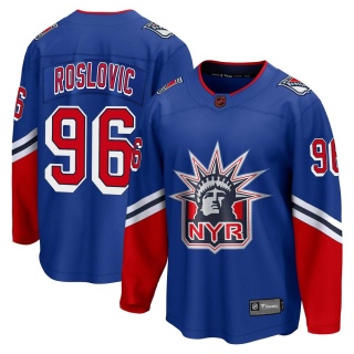 Youth Jack Roslovic New York Rangers Fanatics Branded Special Edition 2.0 Jersey - Breakaway Royal