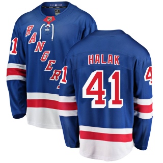 Youth Jaroslav Halak New York Rangers Fanatics Branded Home Jersey - Breakaway Blue