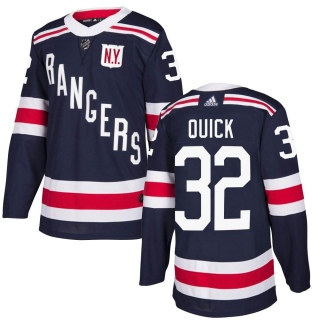 Youth Jonathan Quick New York Rangers Adidas 2018 Winter Classic Home Jersey - Authentic Navy Blue