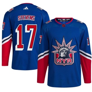 Youth Kevin Stevens New York Rangers Adidas Reverse Retro 2.0 Jersey - Authentic Royal