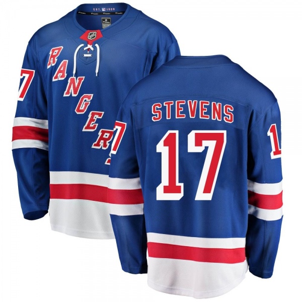 Youth Kevin Stevens New York Rangers Fanatics Branded Home Jersey - Breakaway Blue