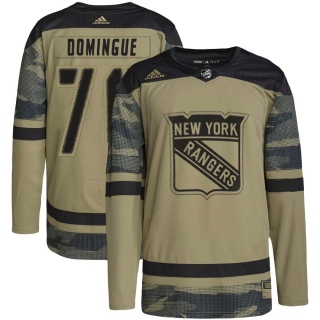 Youth Louis Domingue New York Rangers Adidas Military Appreciation Practice Jersey - Authentic Camo