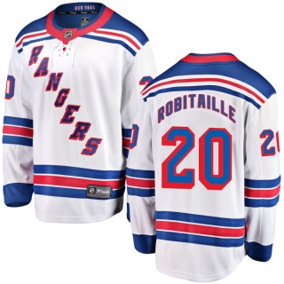 Youth Luc Robitaille New York Rangers Fanatics Branded Away Jersey - Breakaway White