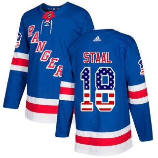 Youth Marc Staal New York Rangers Adidas USA Flag Fashion Jersey - Authentic Royal Blue
