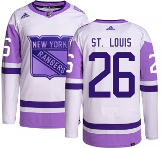 Youth Martin St. Louis New York Rangers Adidas Hockey Fights Cancer Jersey - Authentic