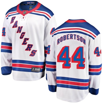 Youth Matthew Robertson New York Rangers Fanatics Branded Away Jersey - Breakaway White