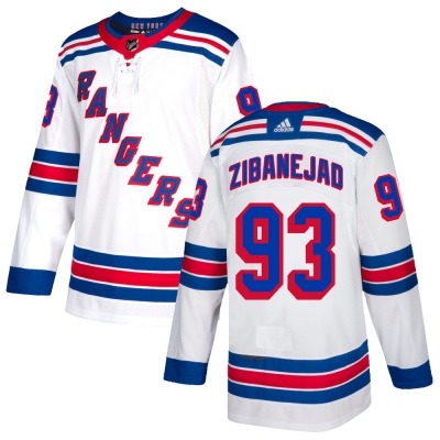 Youth Mika Zibanejad New York Rangers Adidas Jersey - Authentic White