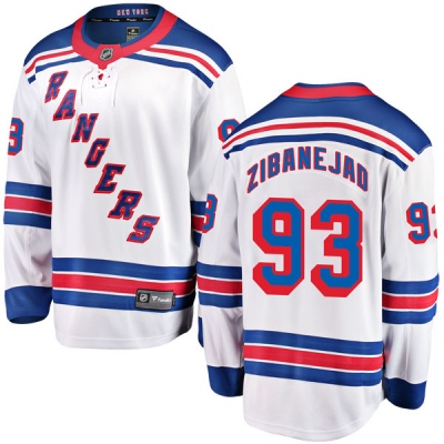 Youth Mika Zibanejad New York Rangers Fanatics Branded Away Jersey - Breakaway White