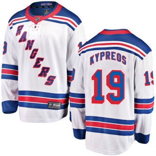 Youth Nick Kypreos New York Rangers Fanatics Branded Away Jersey - Breakaway White