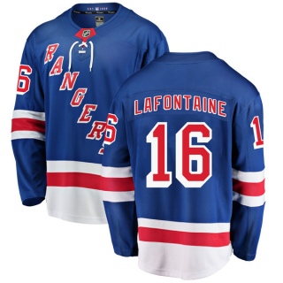 Youth Pat Lafontaine New York Rangers Fanatics Branded Home Jersey - Breakaway Blue