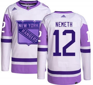 Youth Patrik Nemeth New York Rangers Adidas Hockey Fights Cancer Jersey - Authentic