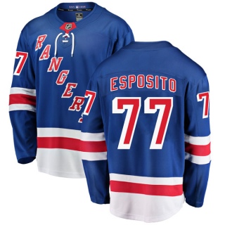 Youth Phil Esposito New York Rangers Fanatics Branded Home Jersey - Breakaway Blue
