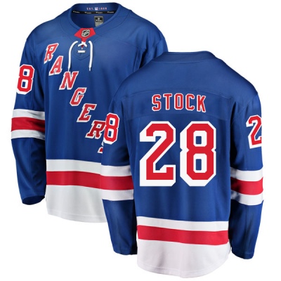 Youth P.j. Stock New York Rangers Fanatics Branded Home Jersey - Breakaway Blue