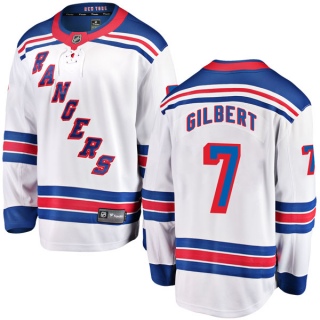 Youth Rod Gilbert New York Rangers Fanatics Branded Away Jersey - Breakaway White