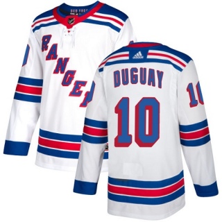 Youth Ron Duguay New York Rangers Adidas Away Jersey - Authentic White