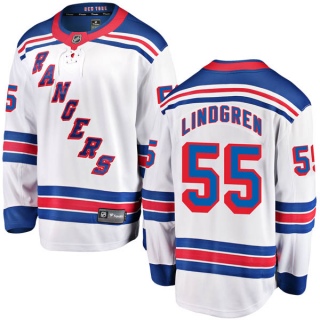 Youth Ryan Lindgren New York Rangers Fanatics Branded Away Jersey - Breakaway White