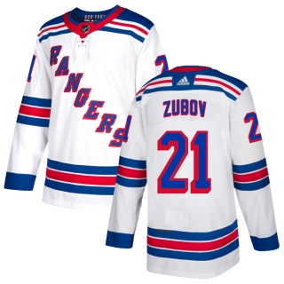 Youth Sergei Zubov New York Rangers Adidas Jersey - Authentic White