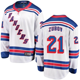 Youth Sergei Zubov New York Rangers Fanatics Branded Away Jersey - Breakaway White